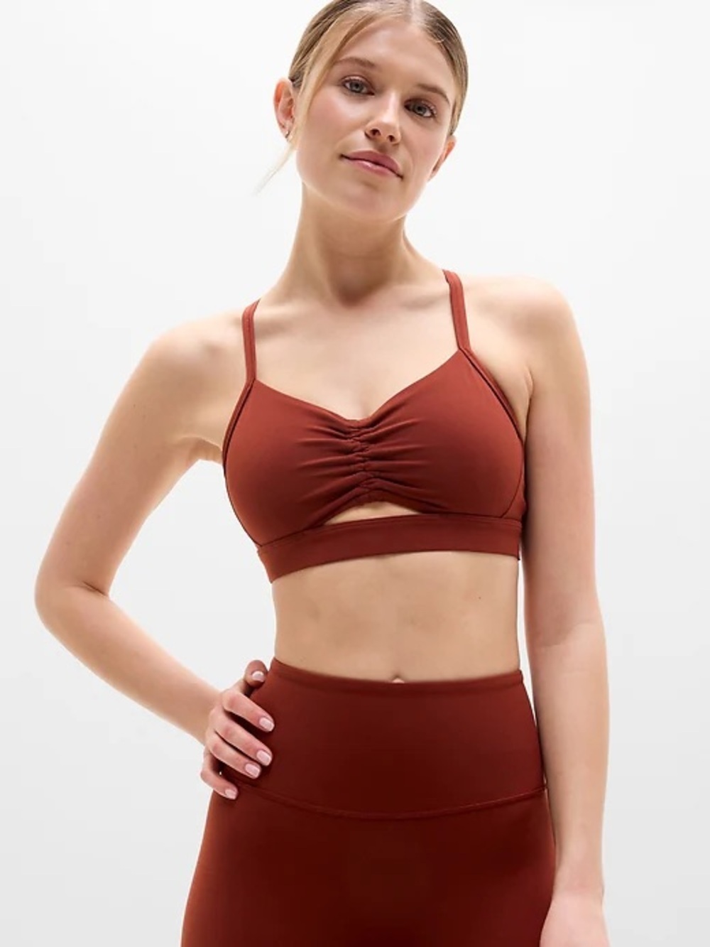 Athleta Vital Cinch Sports Bra A-C
Buttery-soft compression Large